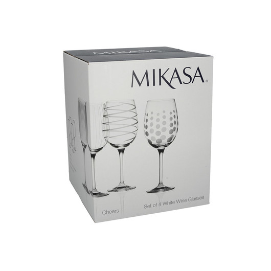 Mikasa Cheers Набор бокалов для белого вина из хрусталя 4 ед  (арт. 5159282)