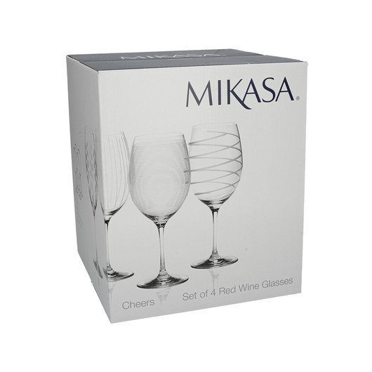 Mikasa Cheers Набор бокалов для красного вина из хрусталя 4 ед  (арт. 5159242)