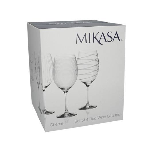 Mikasa Cheers Набір бокалів для червоного вина із кришталевого скла 4 од  (арт. 5159242)