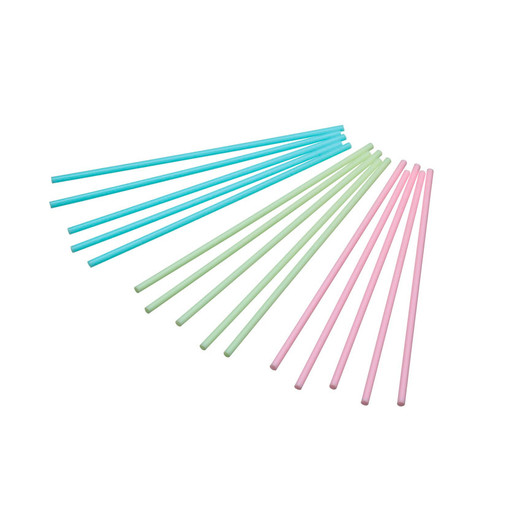SDI Палички для міні-тортиків кольорові 15см 60 одиниць (блакитні / рожеві / зелені)  (арт. 474155)