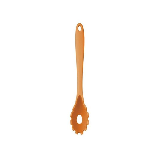 CW Ложка для спагетти силиконовая 28см оранжевая