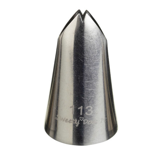 SDI Насадка на кондитерський шприц з нержавіючої сталі середня Лист 17мм  (арт. 454294)