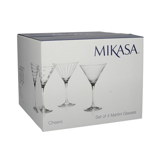 Mikasa Cheers Набор бокалов для мартини из хрусталя 4 ед  (арт. 5159319)