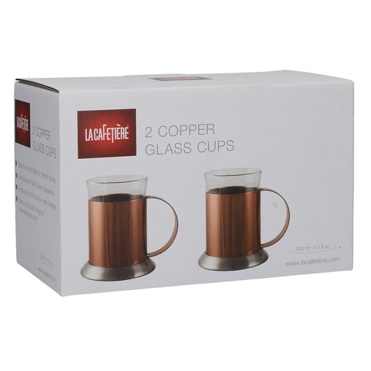 CT La Cafetiere Набір чашок мідного кольору 2 шт  (арт. 5187808)