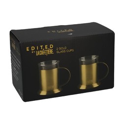 CT La Cafetiere Edited Набір чашок золотистого кольору 2 шт