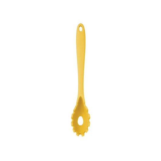 CW Ложка для спагетти силиконовая 28см желтая