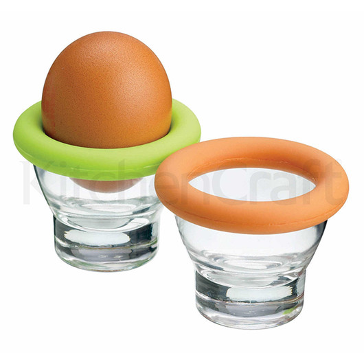 CW Підставка для яєць скляна з силіконовим кільцем  (арт. 592064-з)