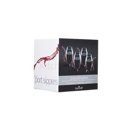 BC Glass Набір для лікеру або вина 4 видувні чашки, 90 мл.  (арт. 541451)