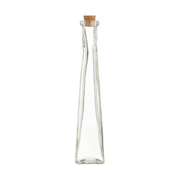 HM Бутылка стеклянная с пробкой 130мл (24см)