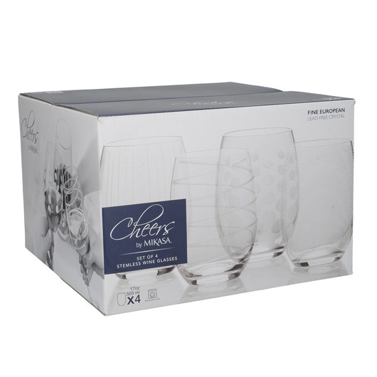Mikasa Cheers Набор бокалов для вина из хрусталя 503мл 4 ед  (арт. 5095528)